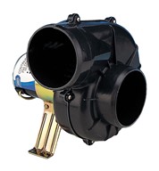Continuous duty 100mm (4") blower, flexmount 24 volt dc